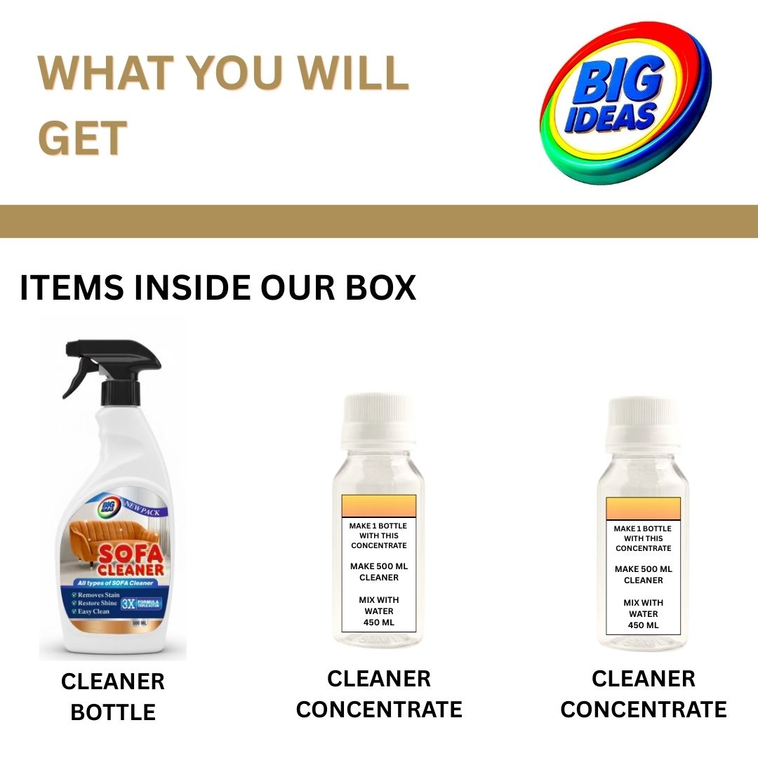 Sofa Cleaner 500 ML + 500 ML || Big Global
